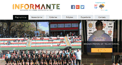 Desktop Screenshot of jornalinformante.com.br